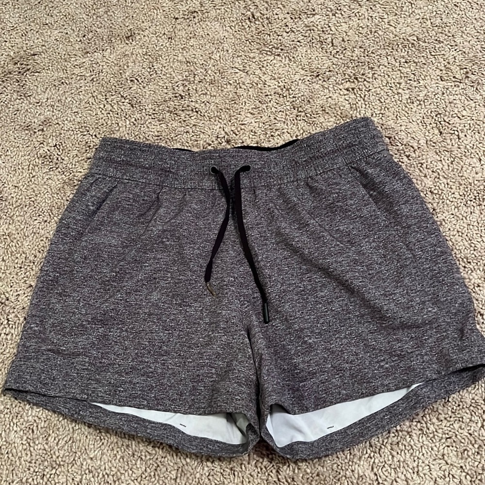 grey lululemon shorts